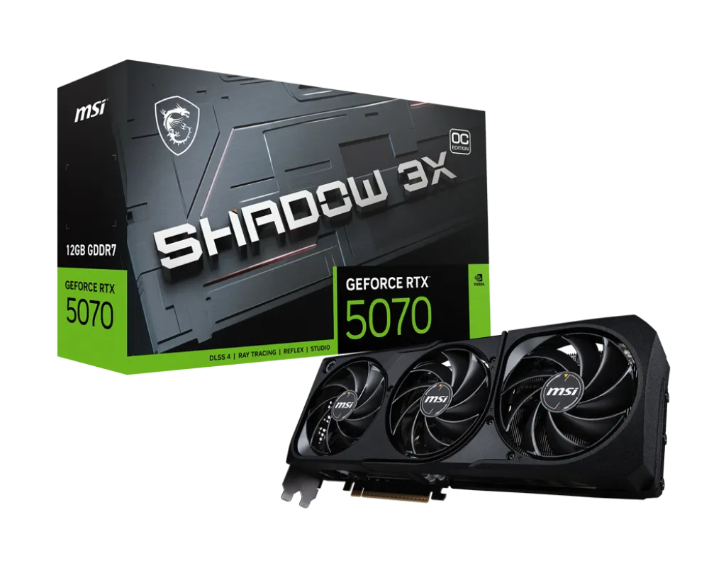 Card màn hình MSI GeForce RTX 5070 12G SHADOW 3X OC 